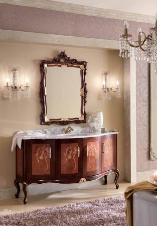 Классическая мебель для ванной комнаты BMT Edwards - парадная классика.