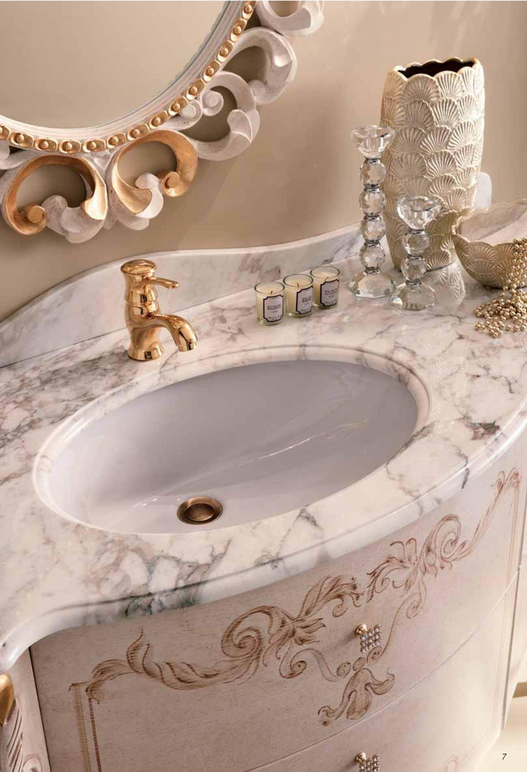 Мебель для ванной комнаты BMT WILSON - резьба и роспись