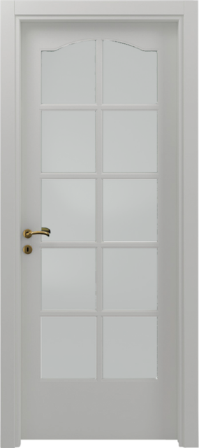 Дверь ZETI 10/V/C, белый коллекция MIRABILIA
