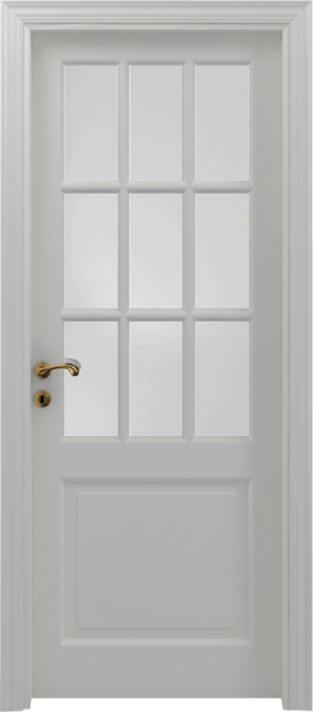 Дверь 1/B/9/V, цвет белый коллекция CLASSICA