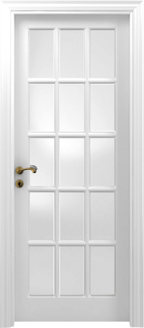 Дверь 15/V, цвет белый коллекция CLASSICA