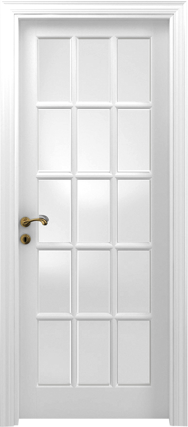 Дверь 15/V, цвет белый коллекция CLASSICA